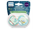 Avent Ultra Air Fopspeen Nacht Aap 6-18M 2ST