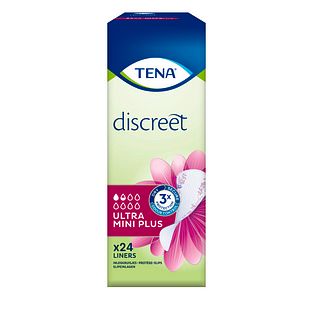 TENA Discreet Ultra Mini Plus Inlegkruisjes 24ST TENA Discreet Ultra Mini Plus Inlegkruisjes 24ST