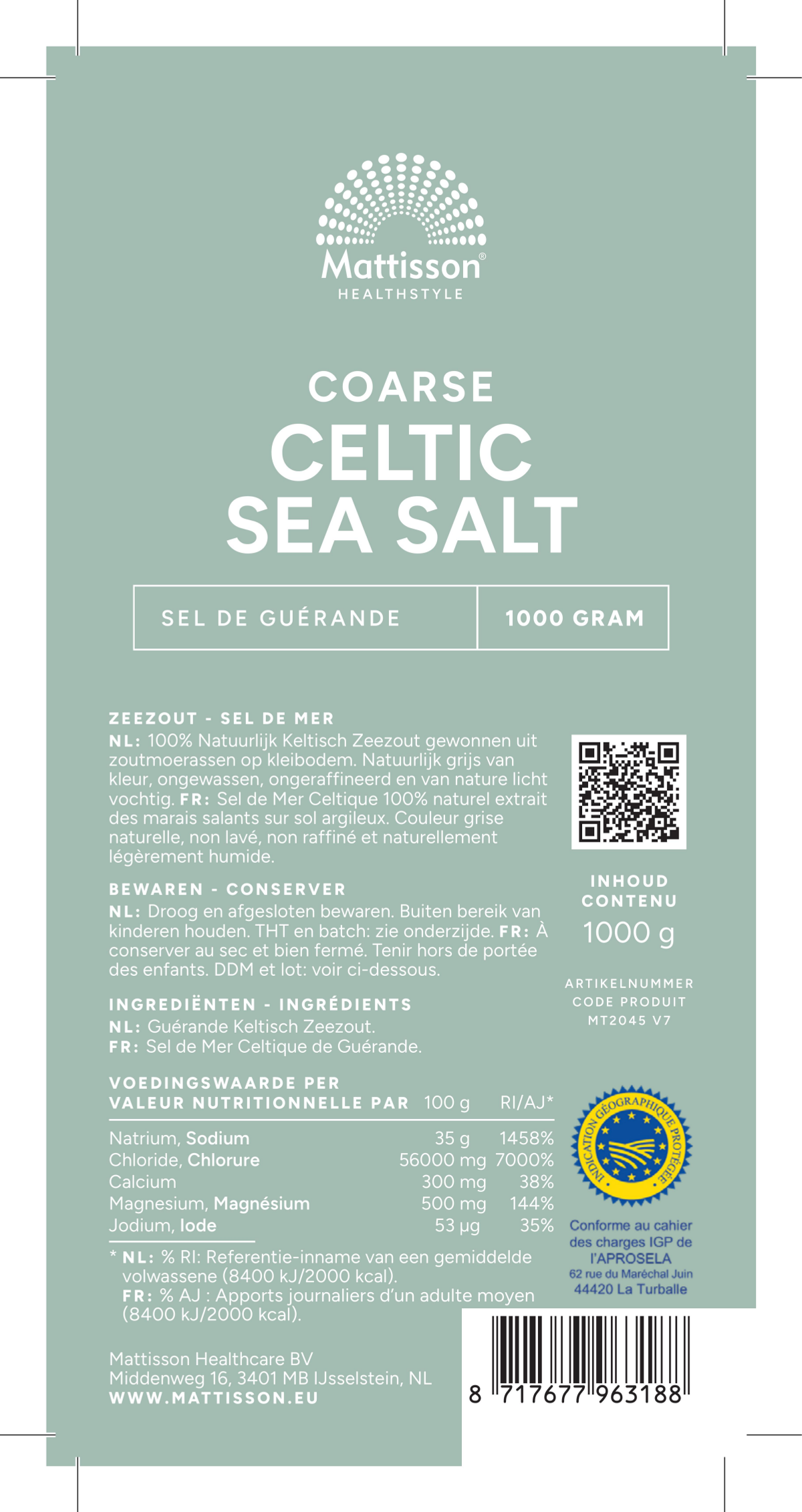 Celtic Sea Salt Grof afbeelding van document #1, label