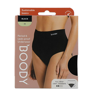 Boody Menstruatieondergoed Tailleslip Zwart Licht/Normaal Maat M 1ST