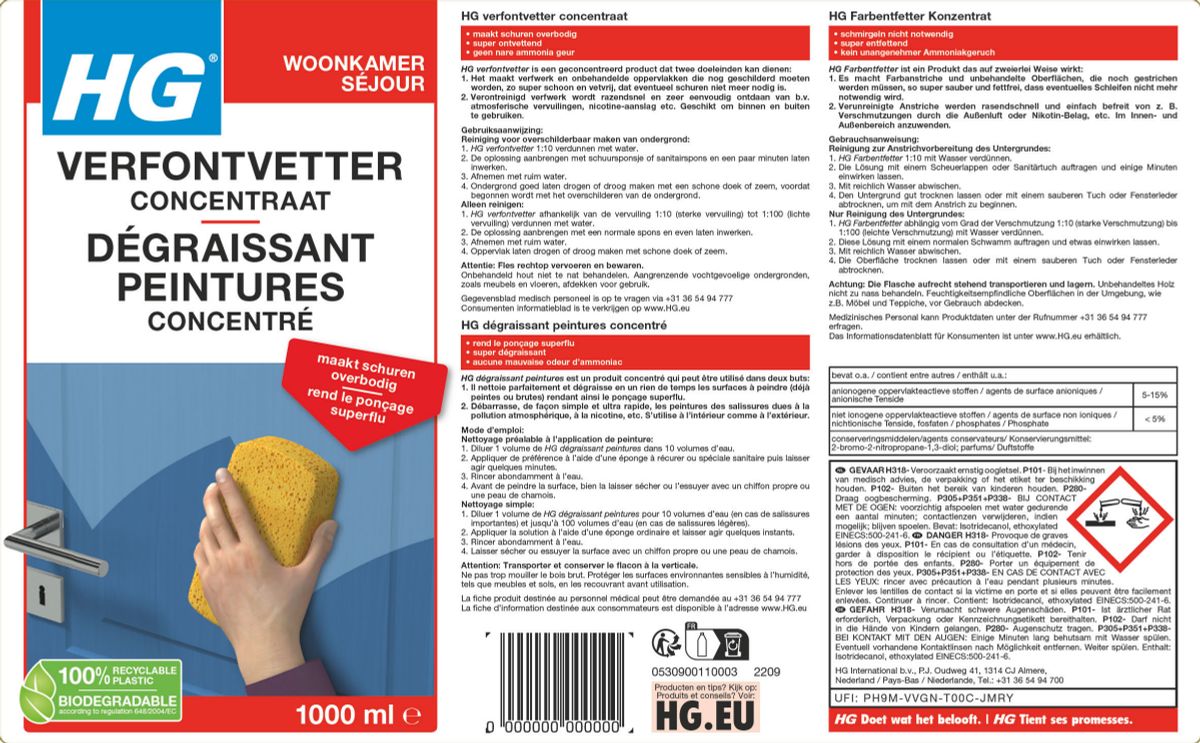 Woonkamer Verfontvetter Concentraat afbeelding van document #1, label
