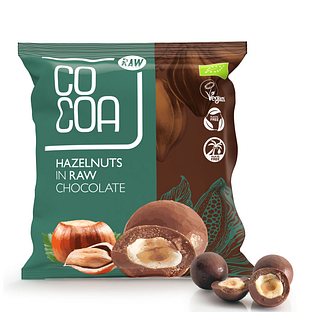 Cocoa Hazelnoten met Pure Chocolade RAW 70GR