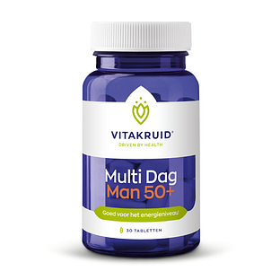 Vitakruid Multi Dag Man 50+ 100% Vegan Tabletten 30TB