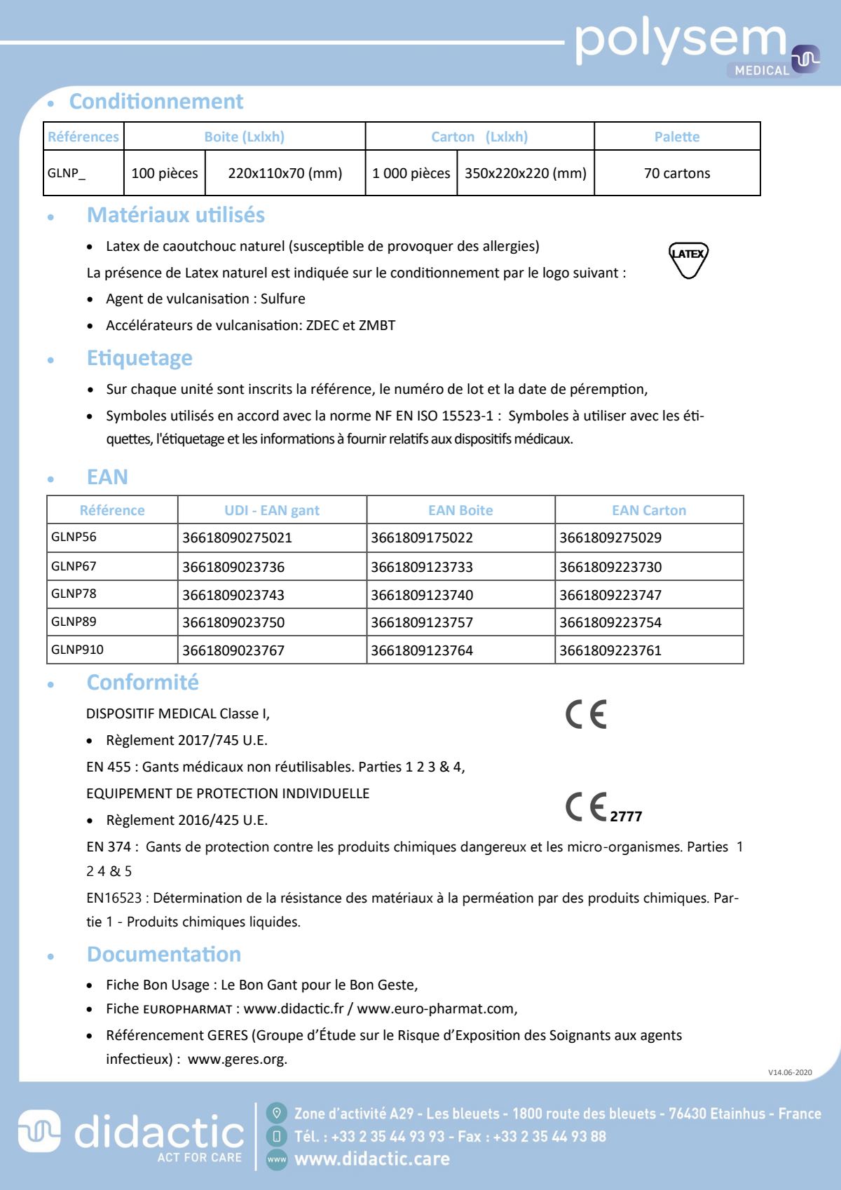 Latex Handschoenen Maat XL afbeelding van document #2, leaflet