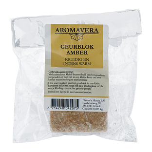 Aroma Vera Geurblok Amber 25GR