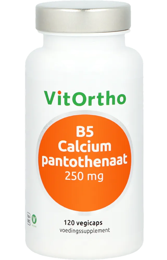 VitOrtho B5 Calciumpantothenaat 250mg Capsules 120VCP