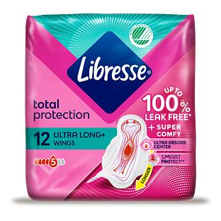 Libresse Ultra Long+ Maandverband Met Wings 12ST
