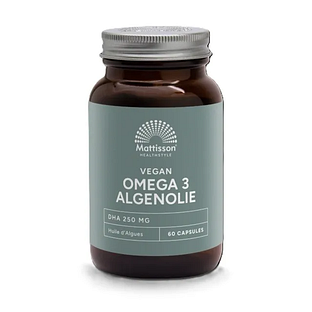 Mattisson HealthStyle Vegan Omega 3 Algenolie DHA 250mg Capsules 60VCP