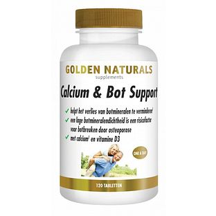 Golden Naturals Calcium & Bot Tabletten 120TB Golden Naturals Calcium & Bot Tabletten 120TB