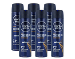 Nivea Men Deep Espresso Anti-Transpirant Spray Voordeelverpakking 6x150ML