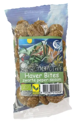Corn Crake Haver Bites Zwarte Peper-Sesam afbeelding
