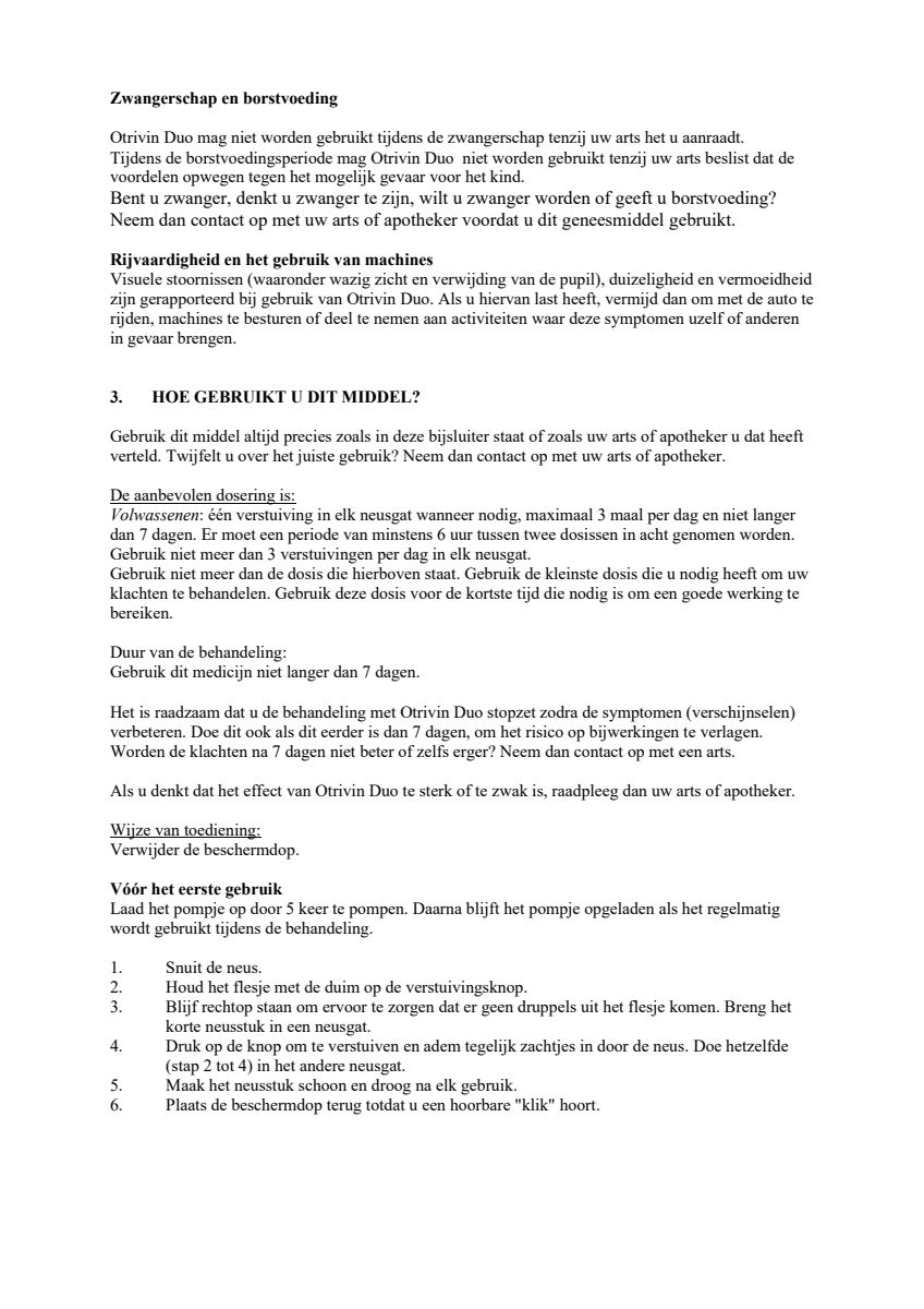 Duo Xylometazoline HCl Ipratropium Br, 0,5/0,6 mg/ml Neusspray bij een verstopte neus en loopneus afbeelding van document #11, leaflet