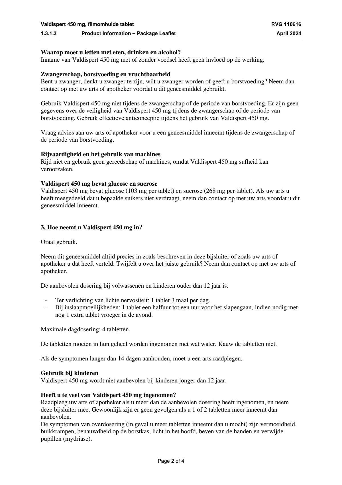 Extra Forte 450 mg Tabletten afbeelding van document #2, leaflet