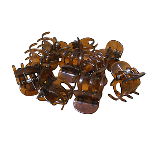 Hair Mode Mini Haarklemmen Bruin 10ST