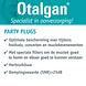 Otalgan Party Plugs Oordopjes 2ST Voordelen Party PLugs