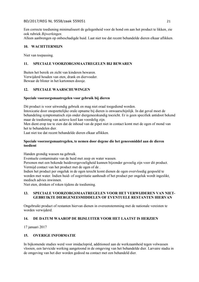 Hond afbeelding van document #21, instructions