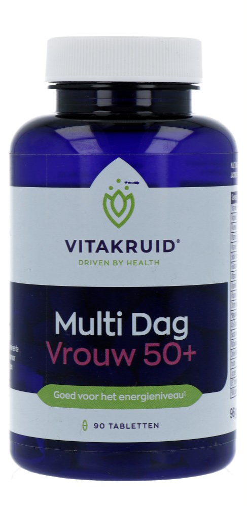 Vitakruid Multi Dag Vrouw 50+ 100% Vegan 90TB