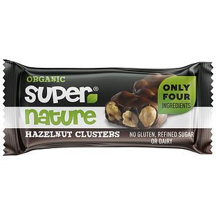 Super Nature Organic Hazelnut Clusters 34GR