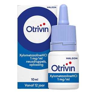 Otrivin Xylometazoline HCI 1 mg/ml Neusdruppels bij een verstopte neus 10ML