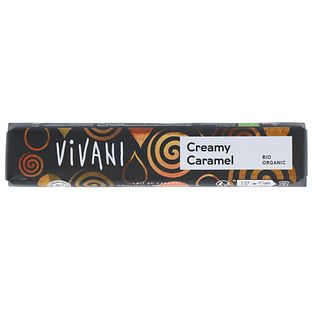 Vivani Chocolade Reep Creamy Caramel 40GR Vivani Chocolade Reep Creamy Caramel 40GR