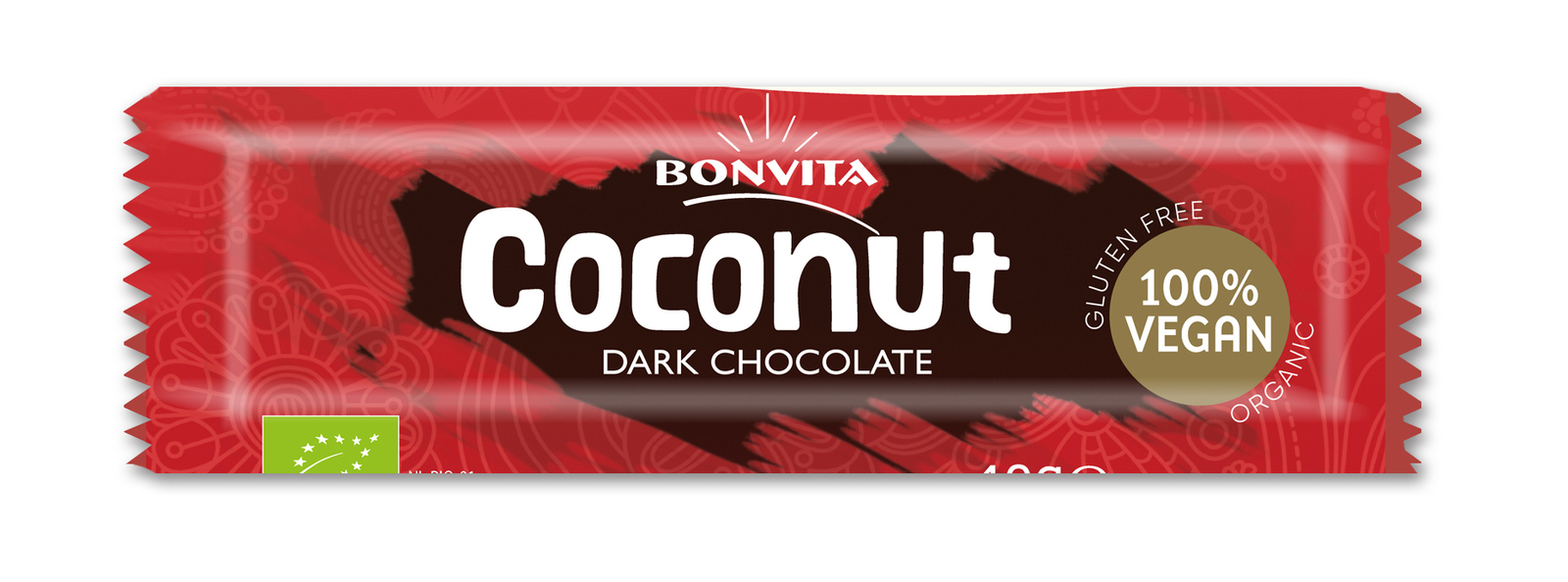 BonVita Coconut Dark Chocolate Bar afbeelding