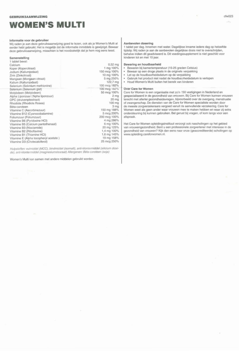 Multi Complete Tabletten afbeelding van document #1, instructions