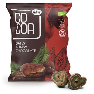 Cocoa Dadels met Pure Chocolade RAW 70GR