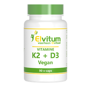 Elvitum Vitamine K2 D3 Vegicaps 90CP