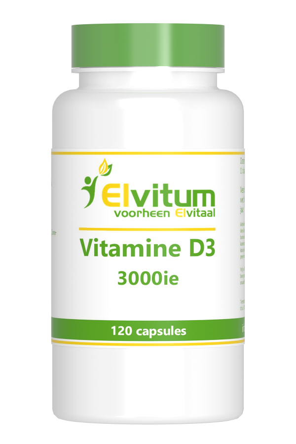 Elvitum Vitamine D3 3000 IE Capsules afbeelding 1