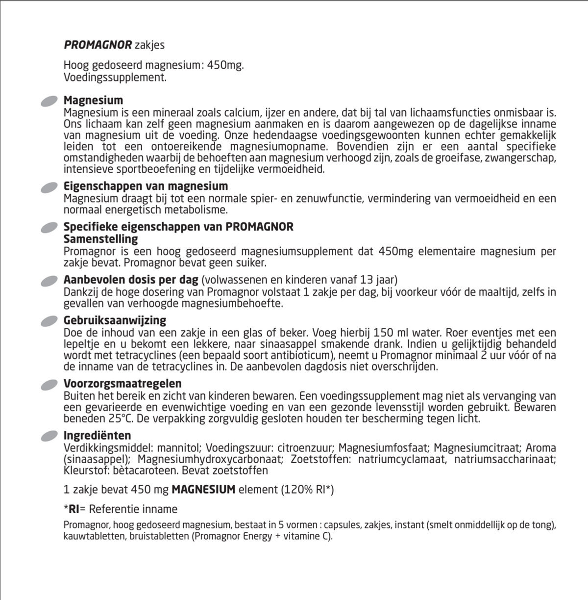 Zakjes afbeelding van document #1, instructions