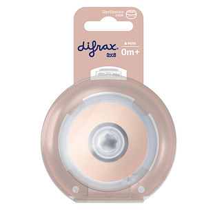 Difrax Mammafeel Dynamische Flessenspeen Mini 0+ 1ST Difrax Mammafeel Dynamische Flessenspeen Mini 0+ 1ST