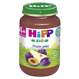 HiPP 4M+ Babyhapje Pruim En Peer HiPP 4M+ Babyhapje Pruim En Peer