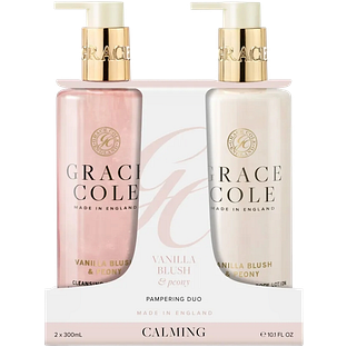 Grace Cole vanilla Blush & Peony Pampering Hand Care Duo 600ML