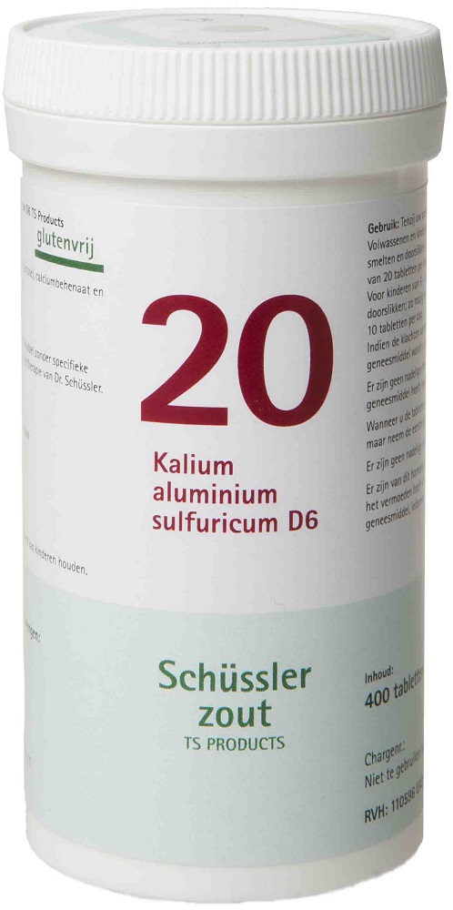 Pfluger Celzout 20 Kalium Aluminium Sulfuricum D6 Tabletten afbeelding