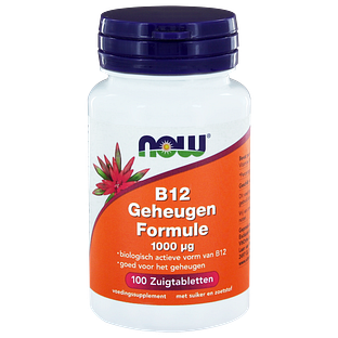 NOW B12 Geheugen Formule 1000mcg Zuigtabletten 100ST
