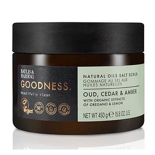 Baylis & Harding Goodness Scrubzout Oud, Cedar & Amber 450GR Baylis & Harding Goodness Scrubzout Oud, Cedar & Amber 450GR
