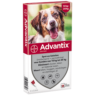 Advantix Hond 250/1250 Spot-on Solution 4ST