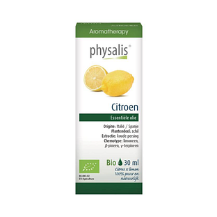 Physalis Aromatherapy Citroen Essentiele Olie Bio 30ML