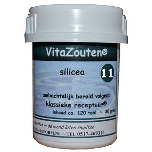 Vita Reform Van der Snoek Vitazouten Nr.11 Silicea 120TB Vita Reform Van der Snoek Vitazouten Nr.11 Silicea 120TB