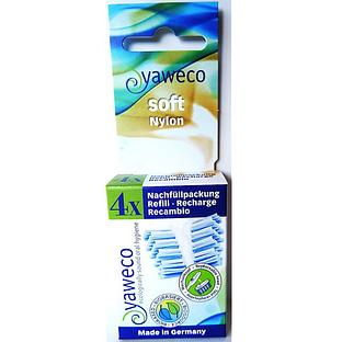 Yaweco Nylon 100% Bio Based Soft Borstelkoppen Navul 4ST