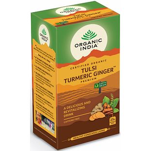 Organic India Thee Tulsi Ginger Turmeric 25ZK Organic India Thee Tulsi Ginger Turmeric 25ZK