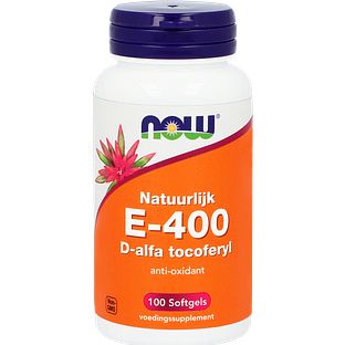 NOW E-400 D-Alpha Tocopherol Capsules 100ST
