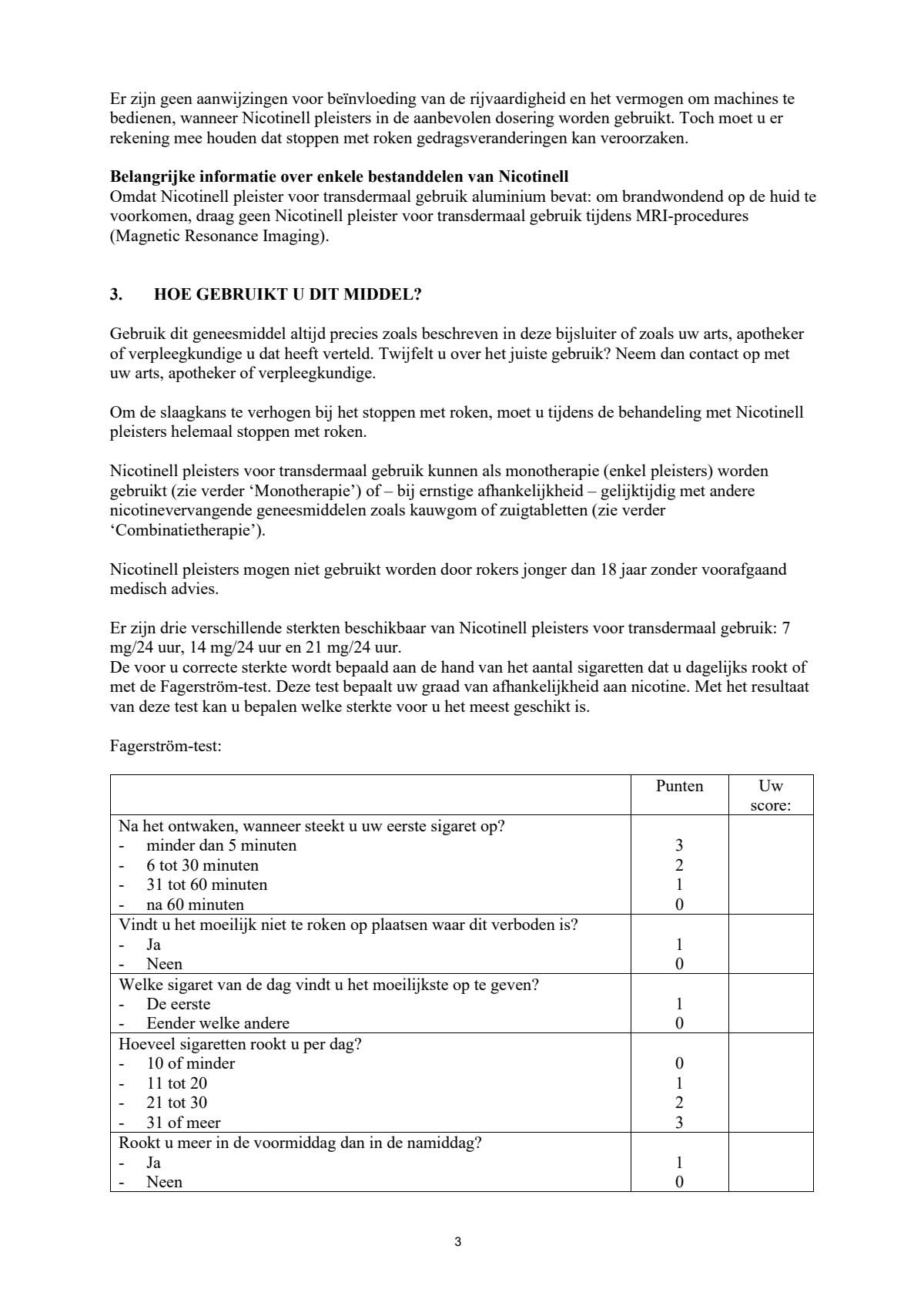Combineer Pleister 14 mg (7st) en Zuigtablet Mint 1 mg (204st) - afbeelding van document #3, leaflet