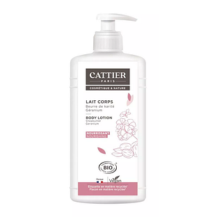 Cattier Nourishing Bodylotion Sheabutter Geranium 500ML
