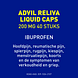 Advil Reliva Liquid Capsules 200 mg - voor pijn en koorts 40CP Advil Reliva Liquid Capsules 200 mg - voor pijn en koorts 40CP