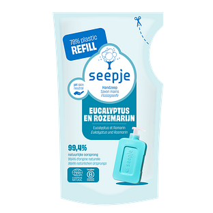 Seepje Handzeep Eucalyptus Rozemarijn Navulling 300ML