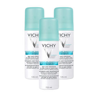 Vichy Deodorant Intense Transpiratie spray 48 uur anti-strepen - Multiverpakking 3x125ML