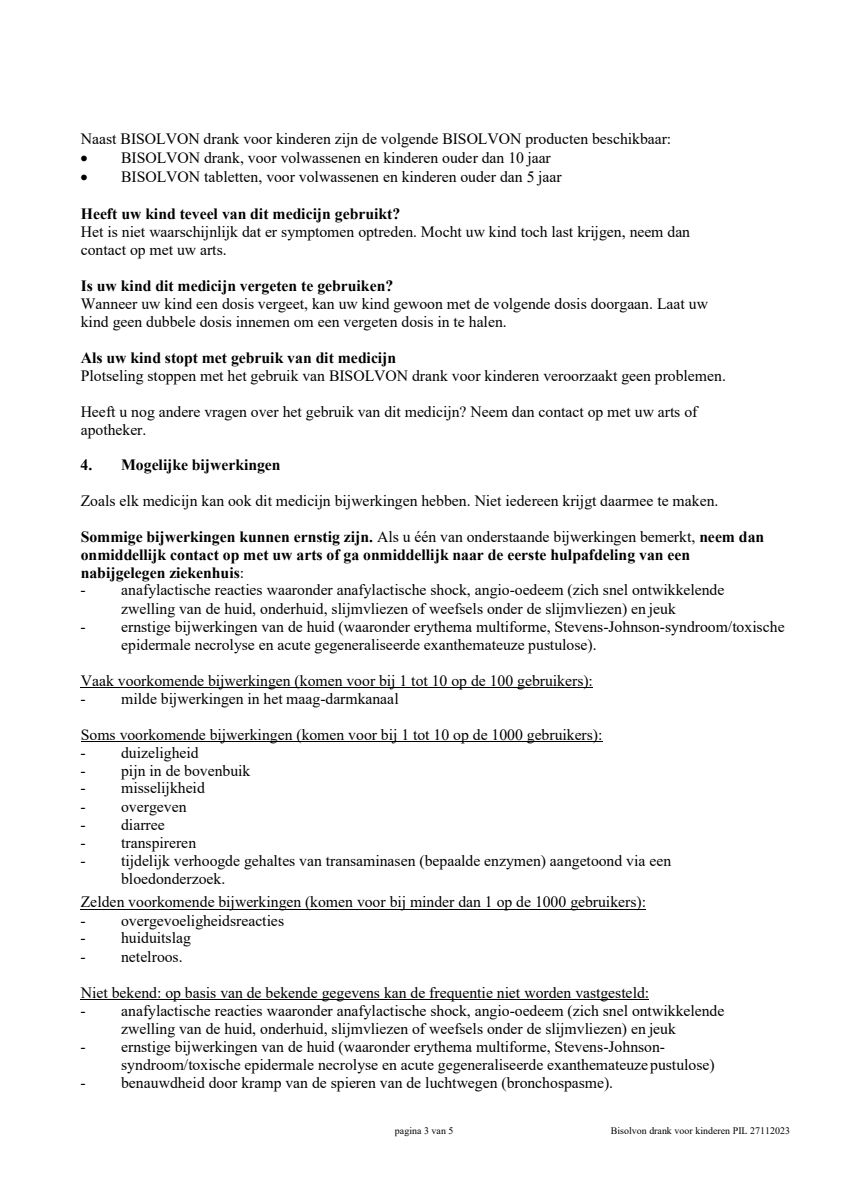 Drank Voor Kinderen met Aardbeiensmaak afbeelding van document #3, leaflet
