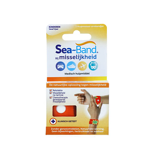 Sea Band Polsbandjes Bij Misselijkheid Kinderen Oranje 2ST