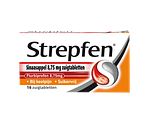 Strepfen Sinaasappel Suikervrij Zuigtabletten 16TB